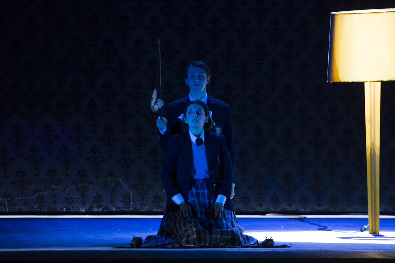 Chiara Maria Fiorani soprano italiano nel ruolo di Flora, opera The Turn of the screw al teatro verdi di Pisa.