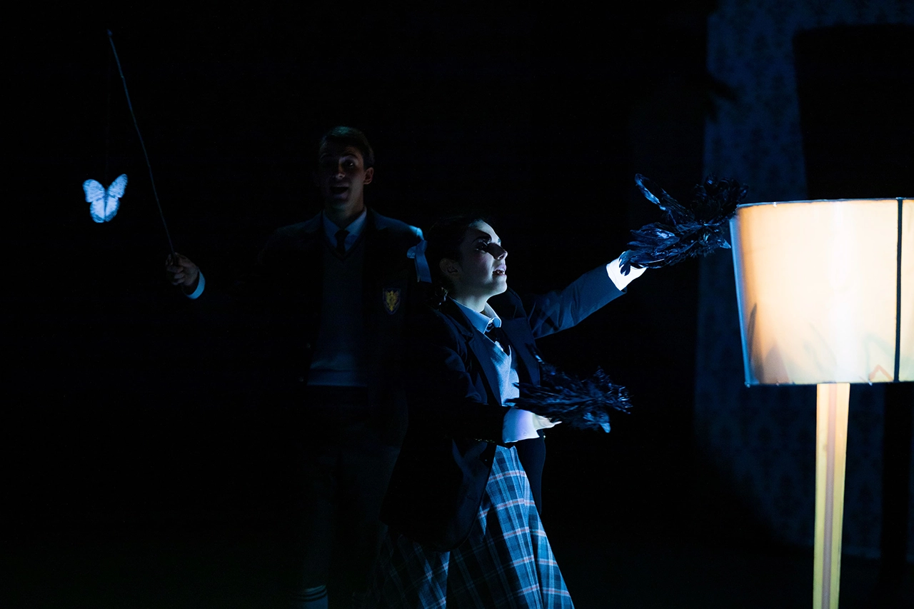 Chiara Maria Fiorani soprano italiano nel ruolo di Flora, opera The Turn of the screw al teatro verdi di Pisa.